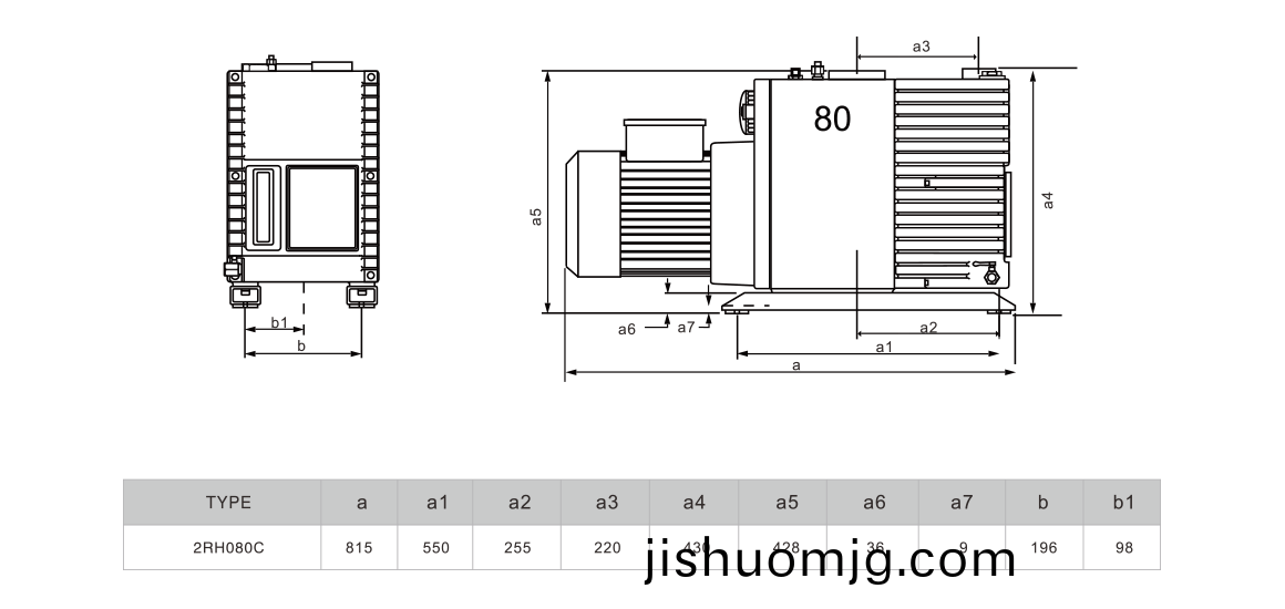 2RH080C 尺寸圖